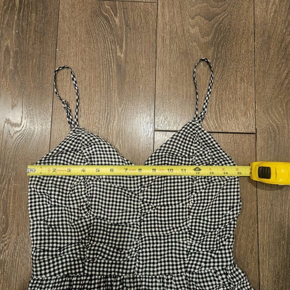 Maurices Gingham Black & White Mini Preppy A-Line Comfy Everyday Dress Size S - Picture 9 of 12